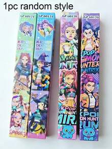 Hasbro Bolígrafo de gel retráctil con clip de metal, bolígrafo neutral de la caja ciega del grupo de chicas cazadoras de demonios de K-pop - Multicolor - Ver 10