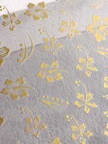 3D芙蓉花美甲贴纸，黑色/金色/蓝色樱花花瓣，Y2K风格自粘美甲装饰，女士DIY美甲配件 - 彩色 - 查看 6