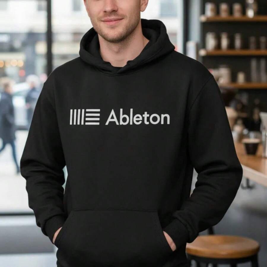 Ableton Live DJ Hoodie Sweatshirt - Black - View 1