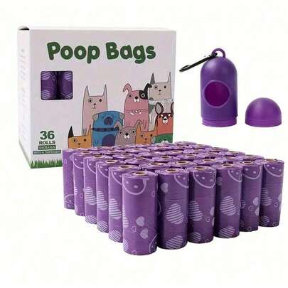 12 rollos/180 piezas Bolsas para desechos de mascotas, 10 rollos/150 piezas Bolsas gruesas para heces de perro para exteriores, Bolsas resistentes a fugas para arena de gato y perro, Bolsas de basura de limpieza