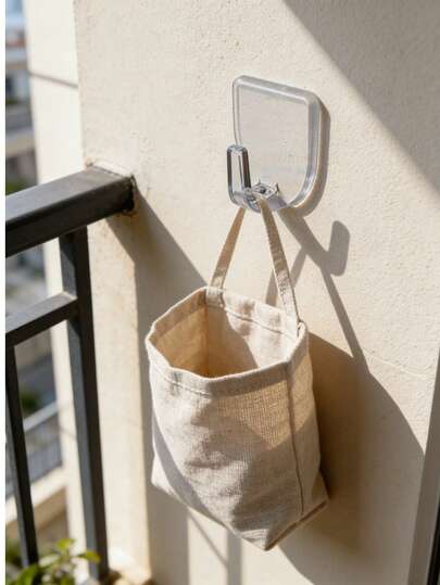 1/9/18/36/54/72pcs Mini Hooks, Small Size Multi-Purpose Storage Hooks, Transparent Hooks, No Drilling Installation, Transparent Cute Mini Hooks With Self-Adhesive Stickers, (Actual Size Shown In Picture), Suitable For Light Items, Multi-Purpose Mini Hooks, Applicable To High Hardness And Flat Walls, Stick-On Mini Hooks, Bedroom Desk, Practical Hooks