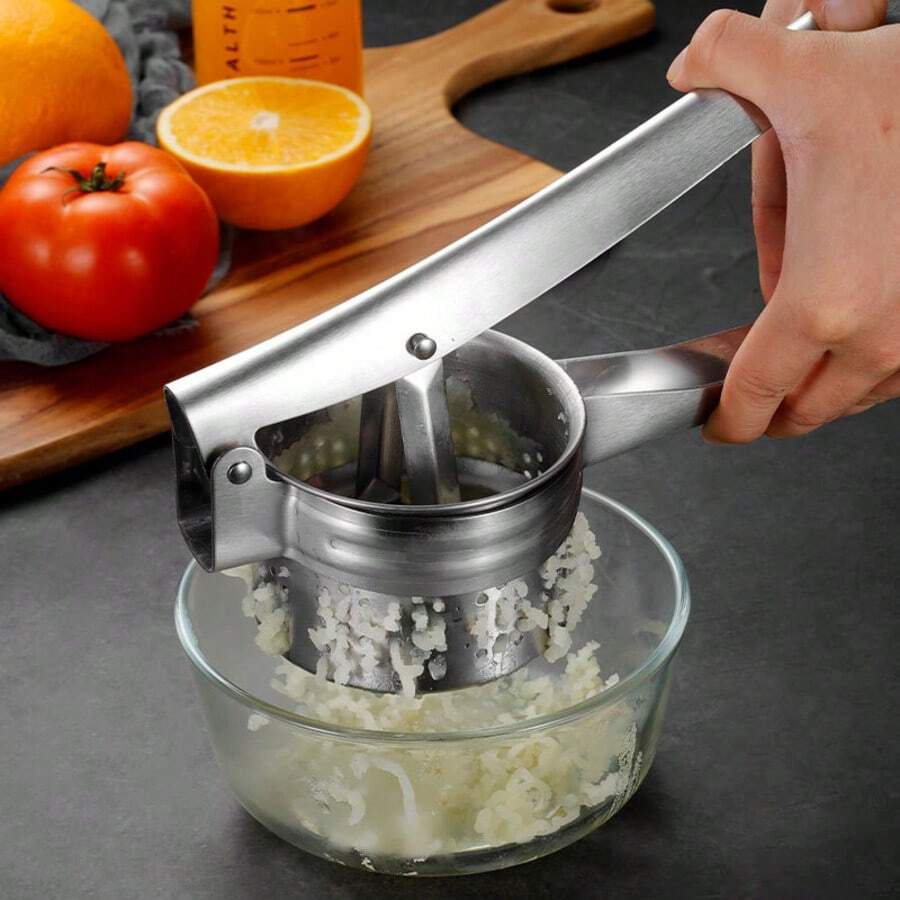 304 Stainless Steel Potato Ricer Masher With Silicone Handle, Potato Press, Manual Fruit Juicer