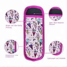 冰棒套套装，冰棒保温套，冷冻冰棒架，彩色冰棒套袋，可重复使用可清洗冰棒架，夏季用品，家居用品 - 彩色 - 查看 4