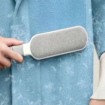 Aspiradora de electricidad estática multifuncional de doble cara - Aspiradora de electricidad estática portátil, gris-rojo - Adecuada para pelo de mascotas, pelusa, alfombras, muebles, ropa, ropa de cama y decoración del hogar