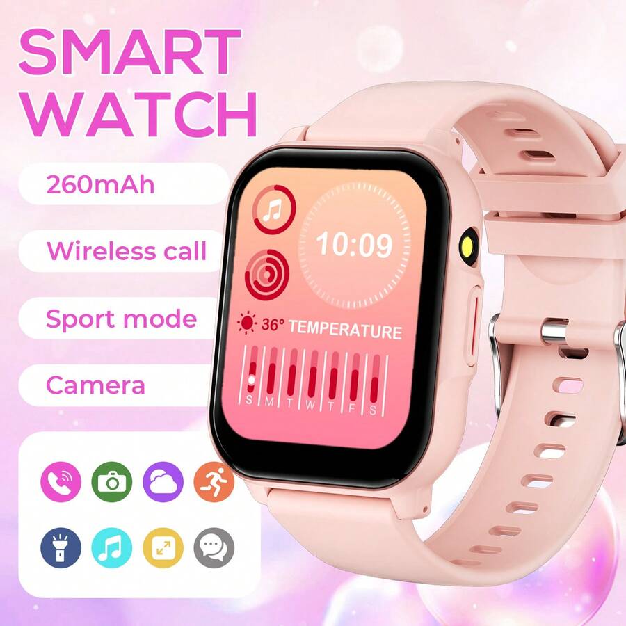 1.83" High Definition Display Smart Watch, Voice Control, 260mAh Large Battery, Bluetooth Call & Music, Practical Reminder Functions, Suitable For Commuting, Leisure, Fitness And Daily Wear - View 1