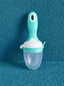 1pc Baby Fruit & Vegetable Teether, Cute Design Baby Food Feeder, Silicone Teething Stick, Anti-Bite Silicone Pacifier Holder - Straight Handle - View 11
