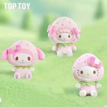 Miniso 三丽鸥草莓甜心系列盲盒毛绒挂件，送给女孩的礼物 - 彩色 - 查看 4