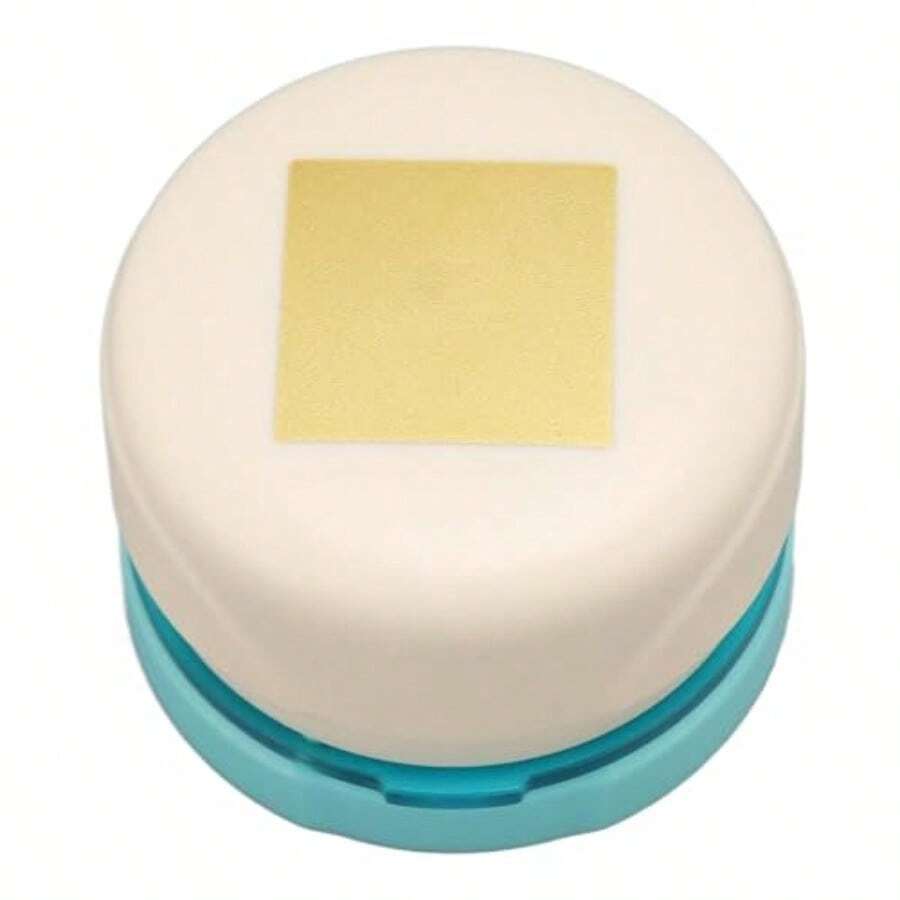 Papel Craft Punch Scrapbook Puncher Puncher para Proyectos de Bricolaje con Guía de Posicionamiento Bordes Lisos Seguros Cortes 4 Hojas A4 Papel cuadrado - Plateado - Ver 1