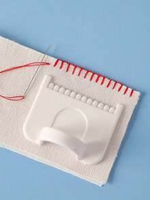 2/1pc Simple Sewing Tools And Hand Sewing Aids: Multi-Functional Edge And Repair Assistant. Made Of Durable Plastic, Ideal For Home Edge And Seam Tasks. Perfect Sewing Accessory Designed For Beginners And Seniors, Helping You Easily Complete Various Sewing Projects - Ergonomic Design. - A - View 5