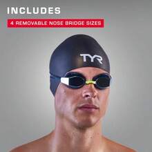 TYR Black Ops Swimming Gogg BLACKOPS 40 EV RACING ADULTO FIT x adulto - Negro Smoke/Black - Ver 5