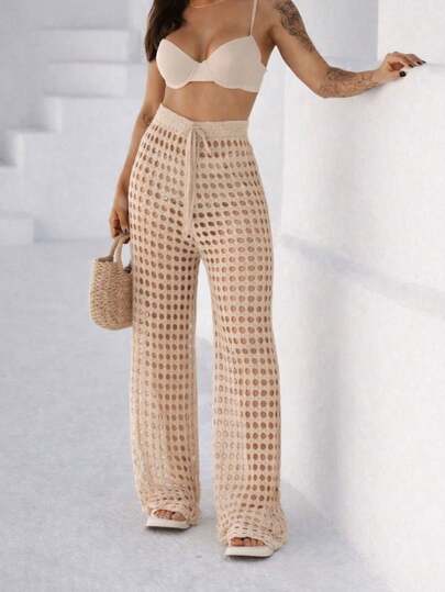 Calça Saida de Praia Feminina Tricot