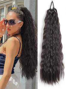 女士波浪形、自然蓬松、烫发式马尾假发，采用合成纤维制成，适合日常佩戴。 - 彩色 - 查看 14