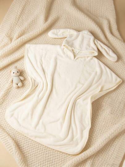 1pc,Hooded Baby Towels For Newborn Baby Bath Towel With Hood For Babies, Infant, Toddler And Kids, Soft And Absorbent Newborn Essential