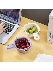 可爱鸭嘴双层蔬菜清洗篮，带提手 - 厨房必备蔬菜篮 - 均碼 - 查看 4