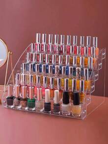 1 chiếc giá đựng mỹ phẩm để bàn, dùng đựng phấn mắt, phấn phủ, son môi, nước hoa, sơn móng tay nhiều lớp trong suốt. - Trong sáng - Xem 4