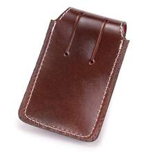 Porta Celular Couro Legítimo Bainha Country Para Cinto  Couro genuíno    Bainha  Todas - Marrom - Visão 4