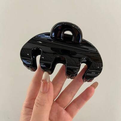 Kẹp tóc hình chữ M phong cách retro tối giản, kẹp tóc bóng mượt dùng cho kiểu tóc búi cao, phụ kiện tóc thanh lịch và sang trọng dành cho nữ.