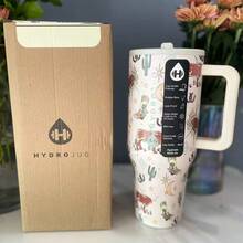 40 Oz Outdoor Sports Water Cup Water Bottle Stainless Steel Vacuumhydrojug Insulated Cup With Lid And Straw Suitable For Water, Iced Tea Or Coffee - 彩色 - 查看 9
