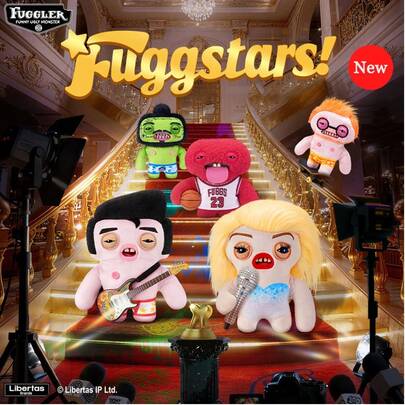  ZURU-Fuggler 出品的可爱好莱坞巨星怪兽玩偶造型奇特，触感舒适，风格独特，是完美的节日和生日礼物。