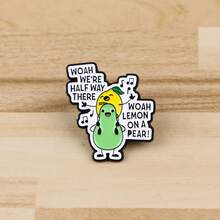 Ghim cài áo hình ngỗng, vịt, mèo đen với câu nói hài hước, làm từ gỗ lê, có thể gắn lên ba lô, quần áo, phụ kiện, trang sức, quà tặng. - màu đen - Xem 7