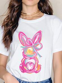 Women T-Shirts - 白色的 - 查看 3