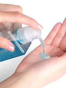 250ml/450ml Dispensador de loción cuadrado de plástico rellenable, botella de loción vacía apta para aceites esenciales, lociones, champú, viajes al baño, transparente - transparente - Ver 5
