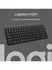 Logitech Keyboard kantor senyap, desain ramping dan portabel, koneksi Bluetooth stabil, pasang dan mainkan, tombol nyaman, tahan lama, cocok untuk penggunaan di rumah dan kantor. - View 2