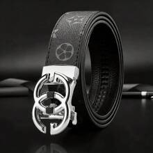 合金自动扣皮带，商务男士休闲腰带 - 彩色 - 查看 6