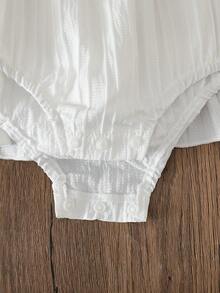 Baby Girls' Summer Casual Floral Embroidery Dress - White - View 7