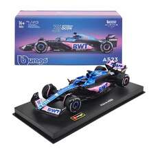Burago Red Bull Model mobil balap F1 skala 1:43 Bragos SF25/AMR25/W16 dari paduan logam presisi, dan model skala 1:64 RB21 #1 Verstappen, SF25 #44 Hamilton, MCL39 #4 Norris. - MultiWarna - View 43