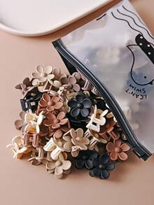 20/30/40pcs Matte Finish Flower Hair Clips, Non-Slip Daisy Hair Clips, Cute Mini Flower Hair Clips For Girls, Suitable For Fine Hair, Mixed Adorable Hair Accessories - Multicolor - View 3