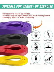 Resistance Bands Rubber Loops Squat Assist Bands Pull Up Assist Bands - Multicolor - View 3
