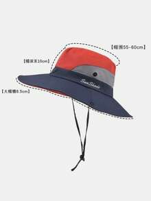 1pc Outdoor Travel Fishing High Cost-Performance Sun Hat, Full UV Protection Bucket Hat - A - View 4