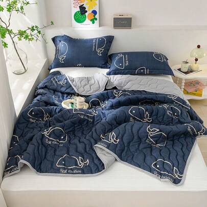 Chăn mùa hè nhẹ, chăn điều hòa, chăn làm mát, giường đơn/đôi, chăn mùa hè thoáng khí, thích hợp cho cắm trại và đi bộ đường dài, món quà hoàn hảo cho mùa tựu trường, không bao gồm vỏ gối hoặc ruột gối.