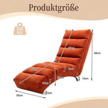 Patio Sofas - Orange + Linen - View 7