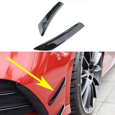 4 miếng dán chống va chạm cản trước và sau xe hơi, miếng dán trang trí thân xe kiểu cánh gió trước, miếng dán giảm nhiễu loạn gió cho cản trước xe hơi.