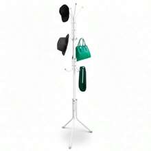 Archy Perchero Para Ropa Metalico 12 Ganchos Altura 1.70 Metros Rack Multifuncional Organizador de Closet Bolsas Gorras Perchero de Pie para Almacenamiento Casa Oficina PERCHERO12G (Blanco) - Blanco12G - Ver 7