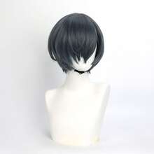 Yewell Cosplay假发角色扮演头饰日常系列日式Cosplay头饰系列多风格卡通动漫诠释适合私人派对日常角色扮演万圣节 - 藏蓝色 - 查看 5