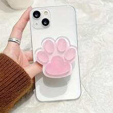 1pc Cute Cat Paw Phone Holder, Foldable Pull-Out Slouchy Desktop Stand, Glowing Epoxy Resin Big Cat Claw - Multiple Styles - View 6
