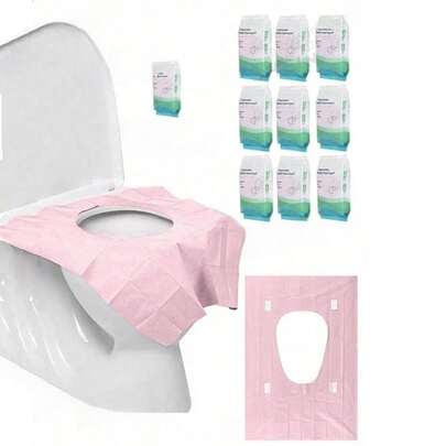 Bộ 10/30/60 miếng lót bồn cầu dùng một lần, chống thấm nước và dễ mang theo, thảm giấy vệ sinh cỡ lớn, thích hợp cho khách sạn, nơi công cộng, du lịch, câu lạc bộ giải trí và sử dụng tại nhà, trang trí phòng tắm, trang trí mùa thu.