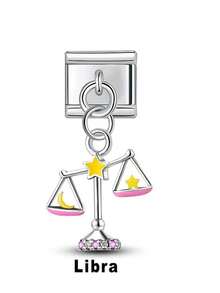 Bộ 12 cung hoàng đạo bằng thép không gỉ, mặt dây chuyền hình giọt dầu, trang sức tự làm, vòng cổ, vòng tay và các món quà trang sức độc đáo khác dành cho nam và nữ. - Bạc - Xem 11