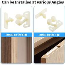 20套门挡扣 黄色球形门挡五金件 塑料门挡扣 适用于衣柜、橱柜、抽屉柜及家具门挡 - A - 查看 5