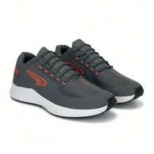 Men's Lightweight Comfortable Athletic Shoes For Gym, Walking, Running, Training, Fitness, Casual Wear, Non-Slip Breathable Sole - SHL Graphite/Orange - Xem 3