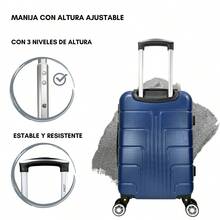 2-Piece Hard-Shell Suitcase Set, 20 And 18 Inches, Hand Luggage, 10KG And 8KG, Lightweight PC+ABS Material, 360° Detachable Wheels With Integrated Lock - Apricot - View 5