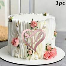 1 cái/3 cái phụ kiện trang trí bánh kem bằng acrylic màu vàng "Chúc mừng Ngày của Mẹ"/"Mẹ", thích hợp cho tiệc sinh nhật và Ngày của Mẹ. - nhiều màu - Xem 13