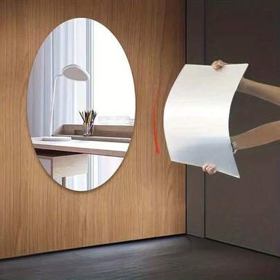 OUTANA 1 Gương trang trí nhà cửa bằng acrylic dẻo - Tự dính, dễ bóc và dán, chống ẩm và dầu, dễ lau chùi. Miếng dán gương treo tường, decal dán tường hình bầu dục, gương trang điểm treo tường, gương không có kính. Lý tưởng cho phòng ngủ, phòng khách và phòng tắm để đựng đồ trang điểm, trang trí phòng khách, trang trí phòng ký túc xá, trang trí phòng sáng tạo và trang trí tường. Một món đồ trang trí mùa xuân hoàn hảo để mang đến cho ngôi nhà của bạn một diện mạo mới mẻ. Miếng dán trang trí hình lạc đà - Tuyệt vời làm quà tặng sinh nhật hoặc tốt nghiệp.