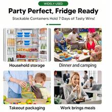 (50 Pack) 32 Oz Meal Prep Containers With Easy Open Lids, Sturdy And Leakproof , Microwave Freezer Dishwasher Suitable, To Go Take Out Plastic Food Storage Pans With Lids, Black - 黑色 - 查看 2