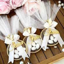 10/20 Stück Silber/Gold Spiegel Taufe Gastgeschenk Etiketten mit Bändern, Platzkarten, Taufe Souvenirs, personalisierte Hochzeitsgast Namensschilder, sportlich, personalisiertes Geschenk, einzigartiges Geschenk - Verschiedenfarbig - Übersicht 17