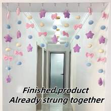 7/9 件装可爱粉色心形窗帘,房间悬挂装饰,卧室隔断帘,家居装饰,适用于婚礼、生日派对、聚会装饰 - 多色-房間裝飾 - 查看 14