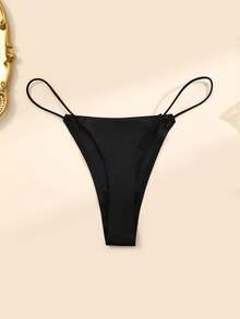 Aofeiqike 5件套女士低腰缎面丁字裤 - 可调节肩带设计，透气面料，轻盈性感内衣套装 - 彩色 - 查看 2